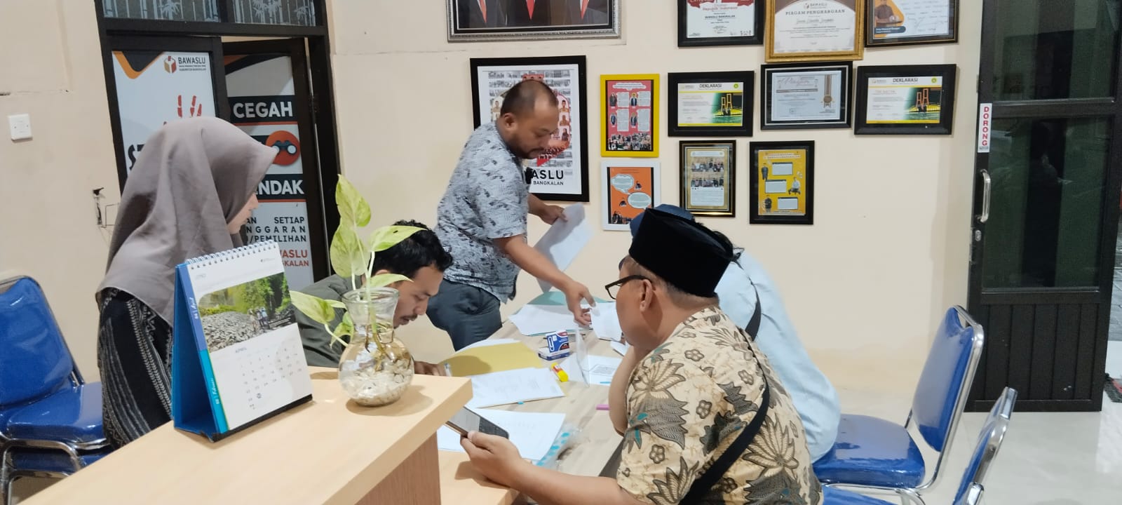 Penerimaan berkas pendaftaran panwaslu kecamatan exsisting pemilu 2024