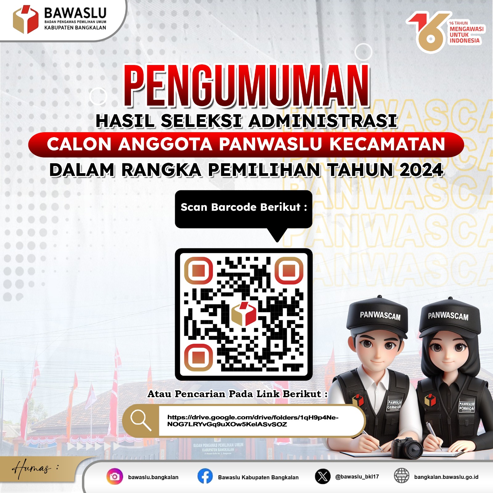 Scan Barcode untuk info selengkapnya.