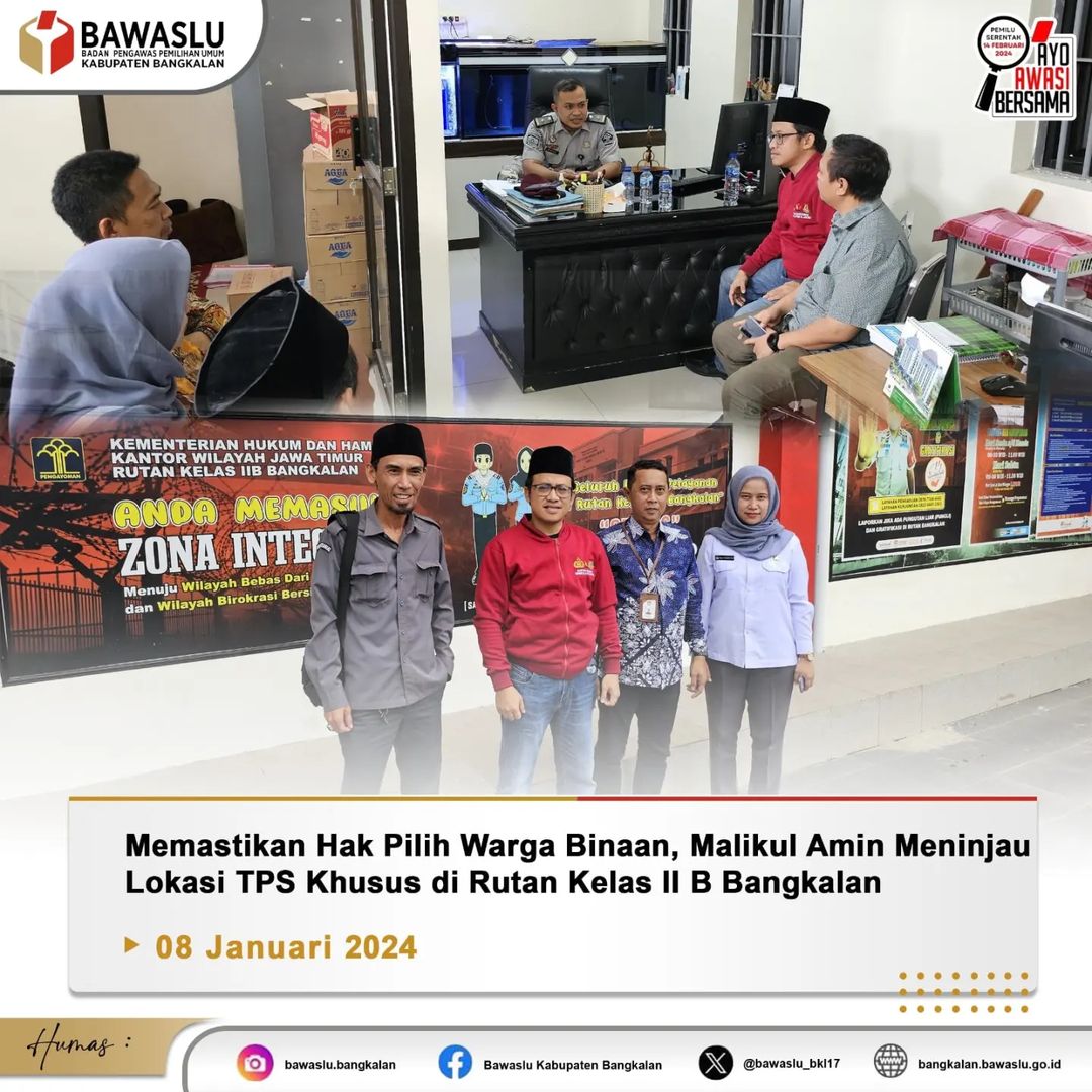 Malikul Amin meninjau lokasi pembentukan TPS khusus menjelang hari pemunguta