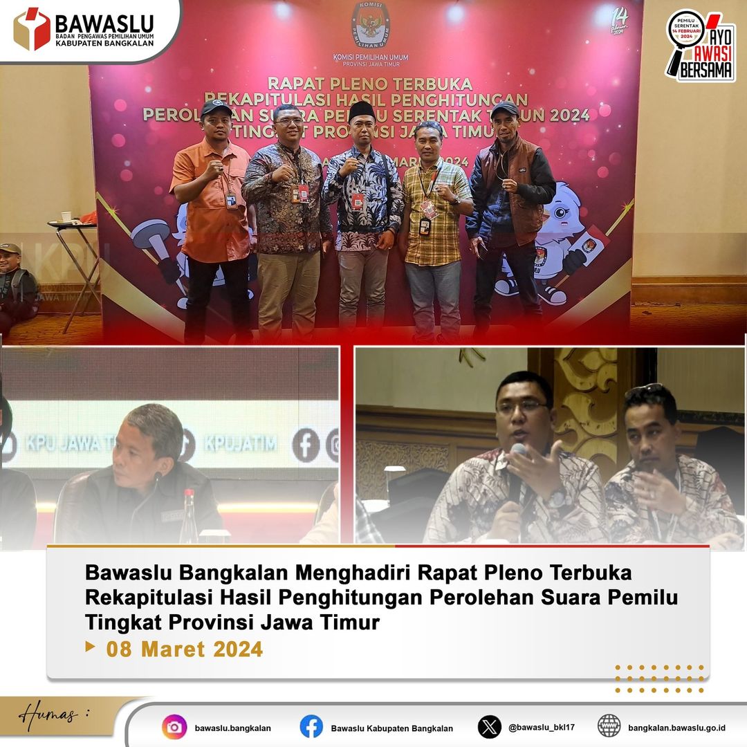 Rekap tingkat Provinsi