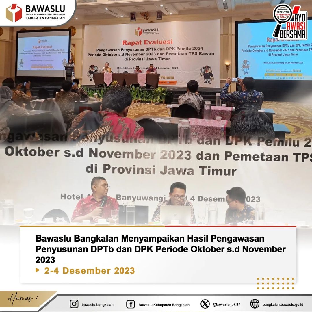 Presentasi hasil pengawasan DPTb dan DPK