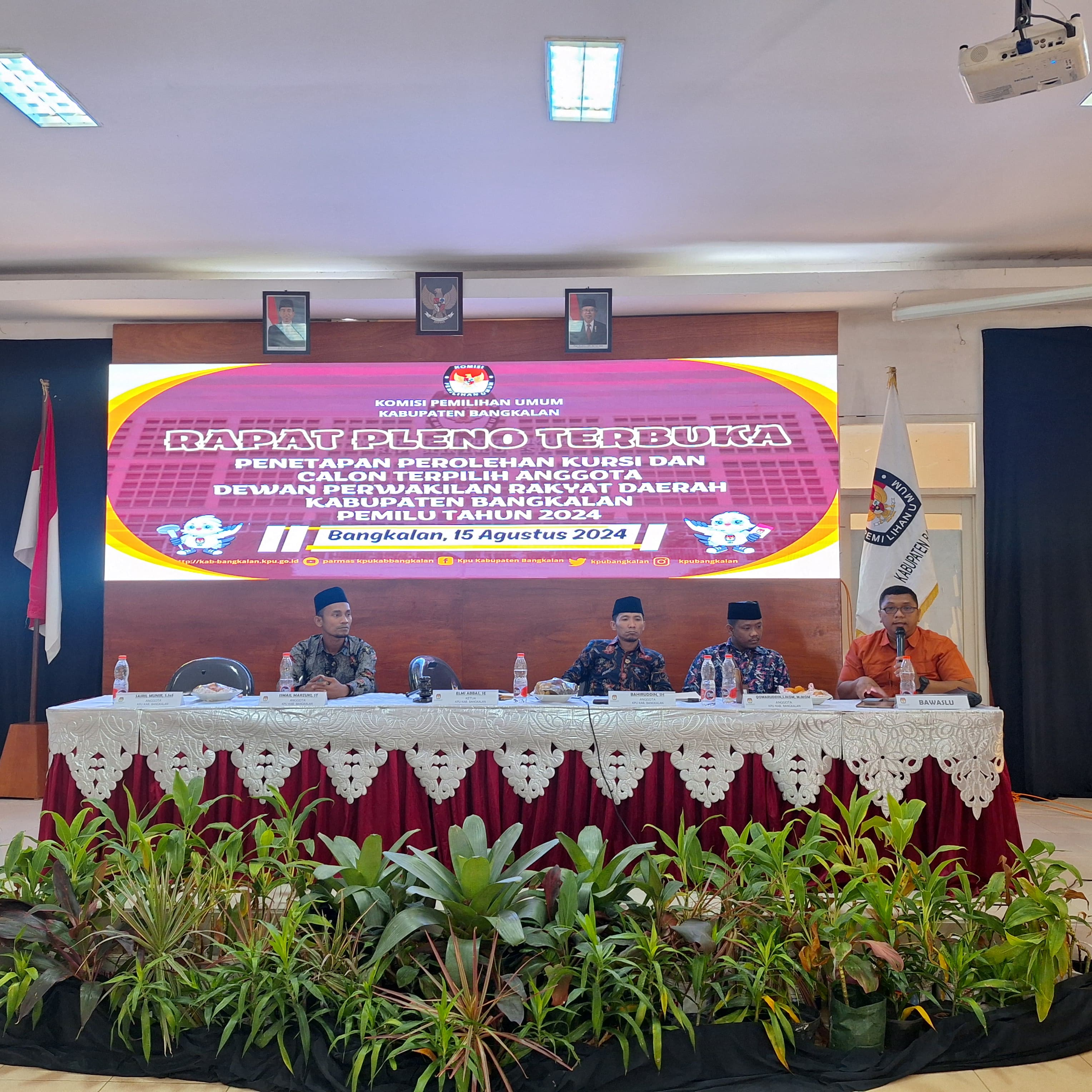 Rapat Terbuka Penetapan Kursi DPRD Bangkalan