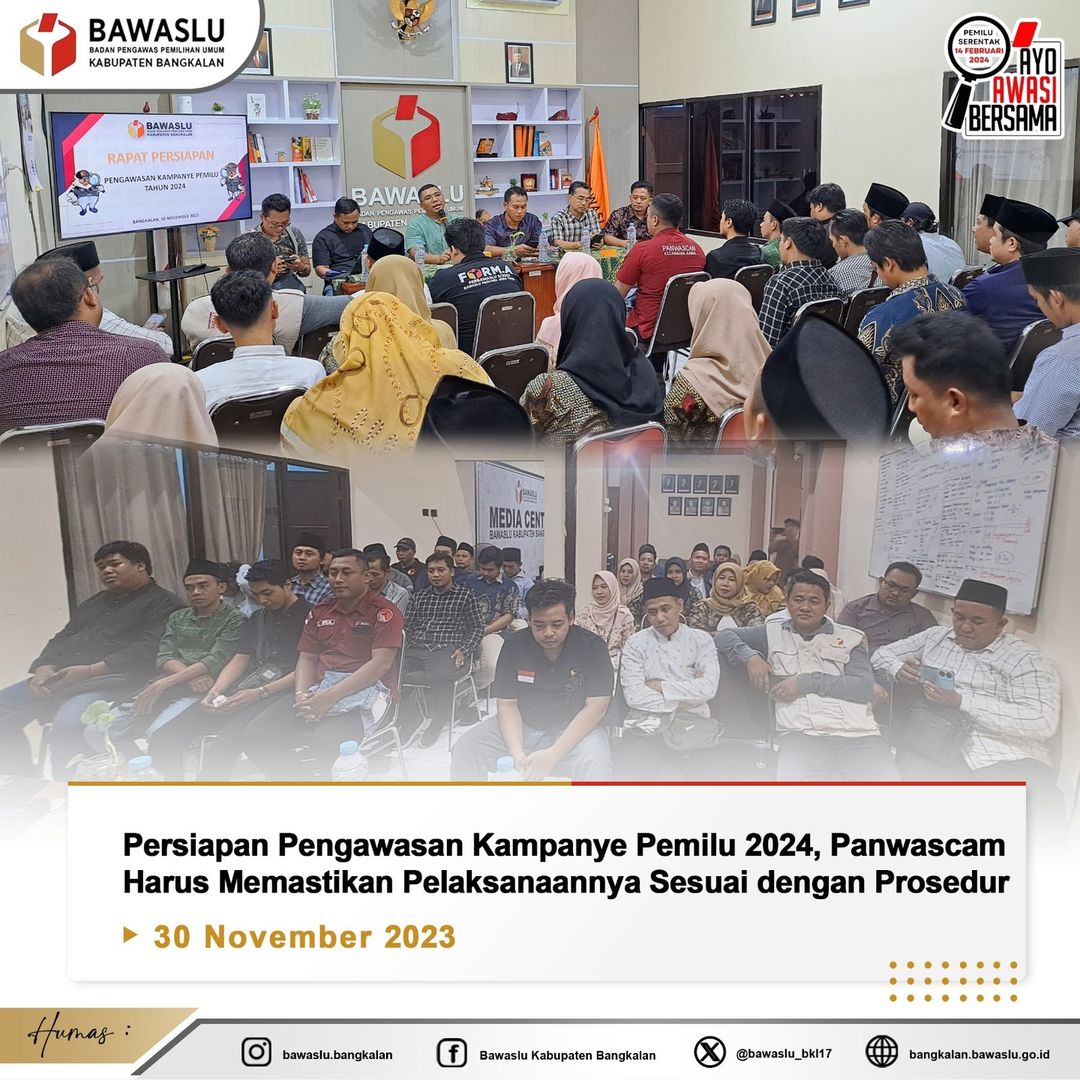 Persiapan pengawasan kampanye