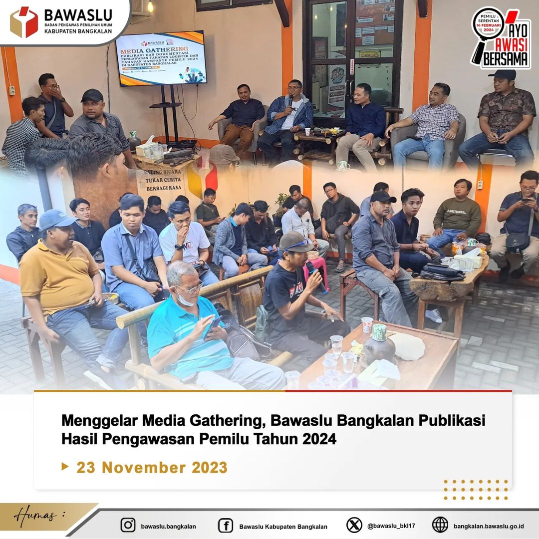 Bawaslu Bangkalan bersama media