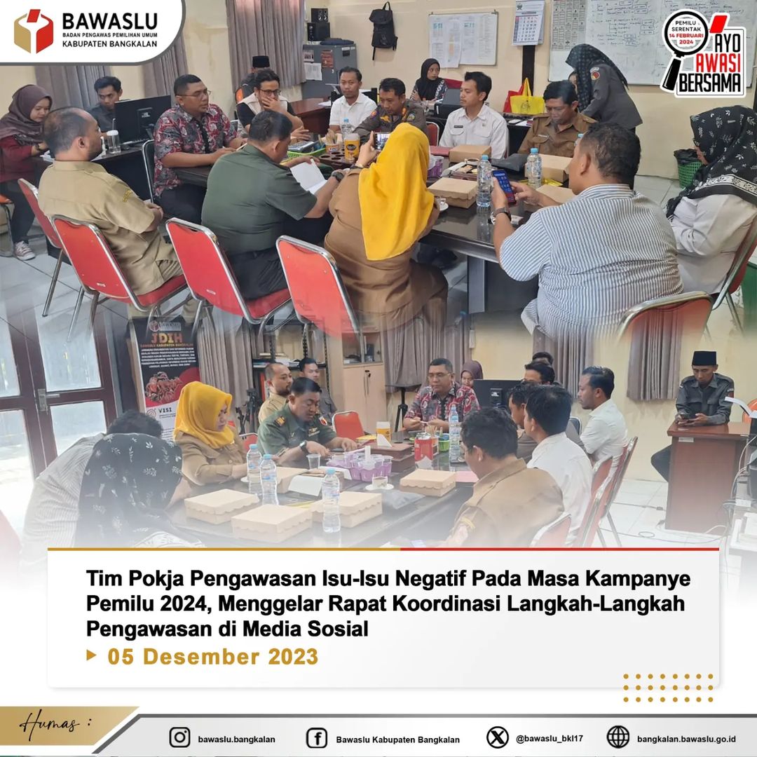 Tim pokja pengawasan isu-isu negatif pada saat kampanye