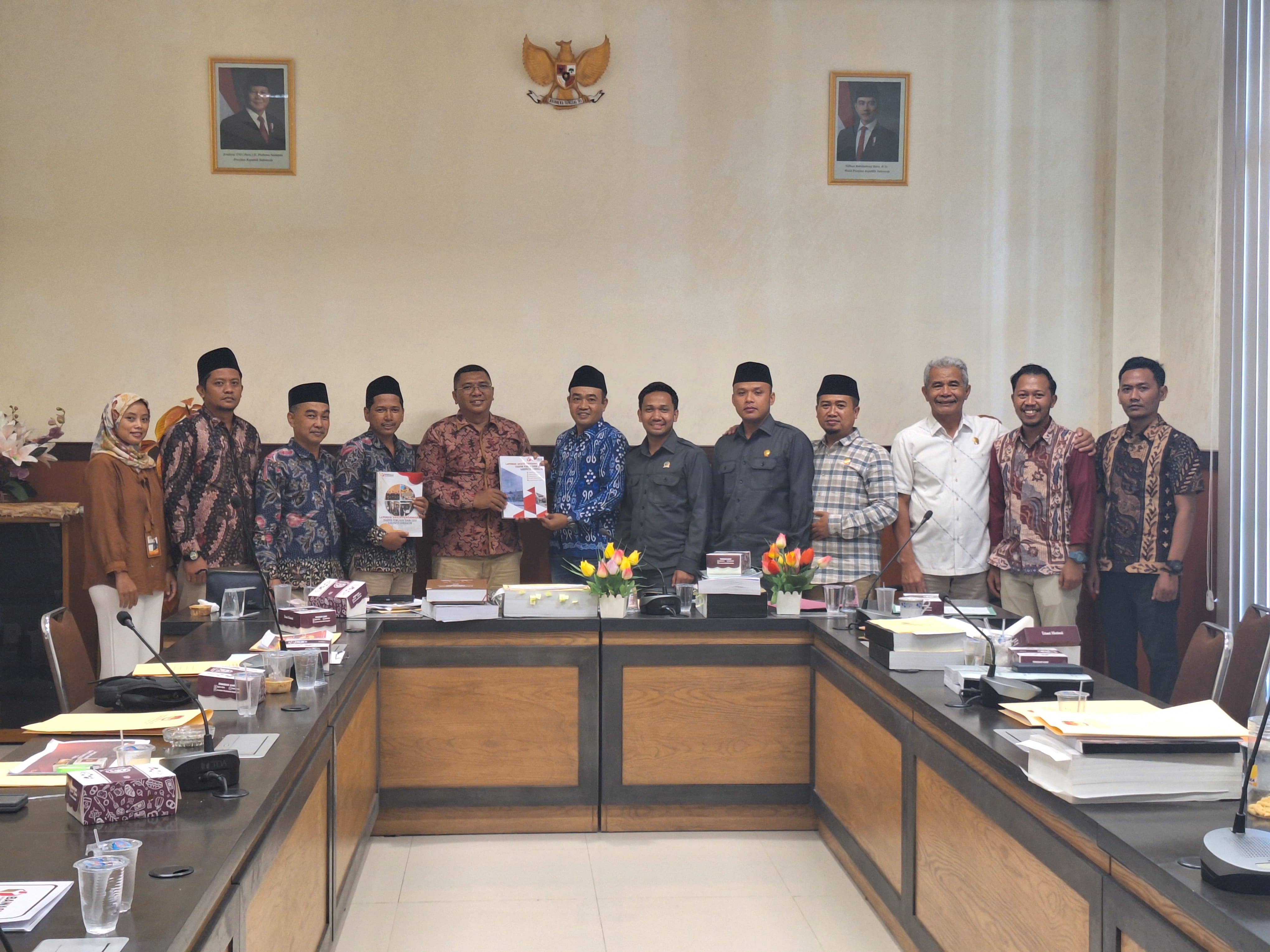 Proses Audensi Bawaslu Kabupaten Bangkalan ke DPRD Bangkalan