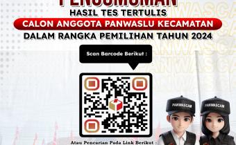 Pengumuman hasil seleksi tertulis