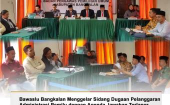 Sidang ADM dengan agenda jawaban terlapor