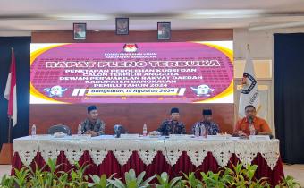 Rapat Terbuka Penetapan Kursi DPRD Bangkalan