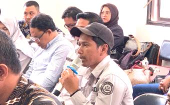 Muhlis saat memaparkan pengalamannya saat PHPU 2024