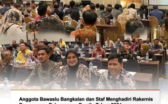 Anggota beserta staf Bawaslu Bangkalan